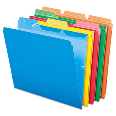 Paperperfect Ready-Tab File Folders- 1/3 Cut- Top Tab- Letter- Assorted Colors- 50/Box PA8988